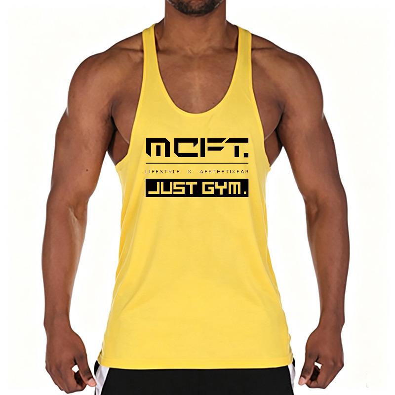 Tank Top Muscle - 러닝맨 코튼 짐 베스트 탱크탑 워크아웃