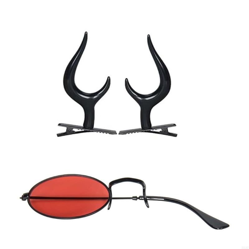 DXAE 단안 안경 체인 악마 뿔 헤어 클립 단안경 선 - Sunglass Retainer Cord 리뷰 및 가격